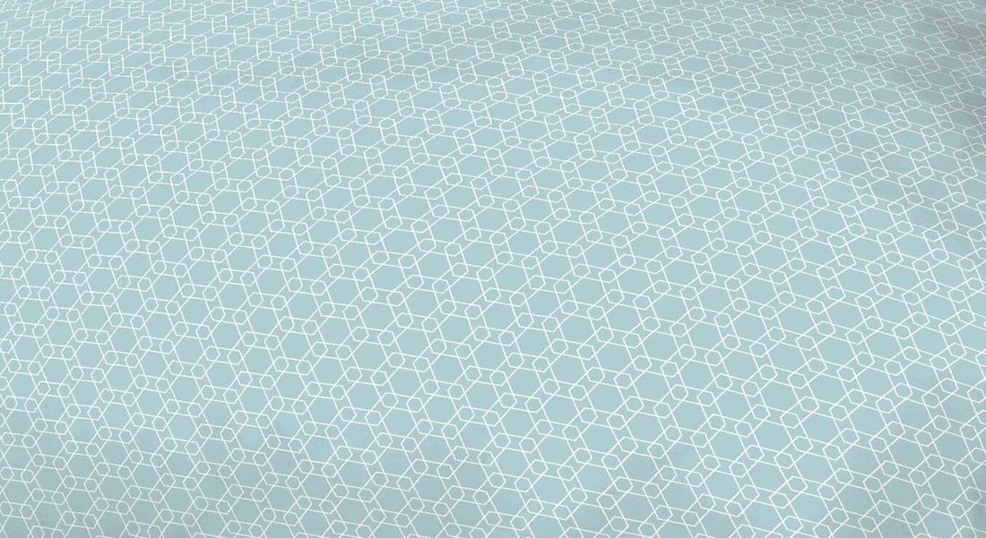 Mako-Satin-Bettwäsche Mint Cloud