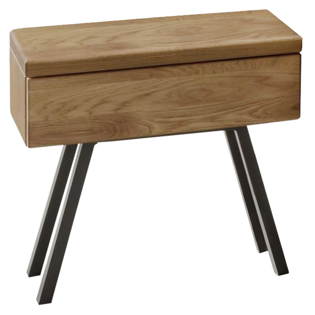 Nachttisch Rune Wildeiche Massivholz H 40 cm
