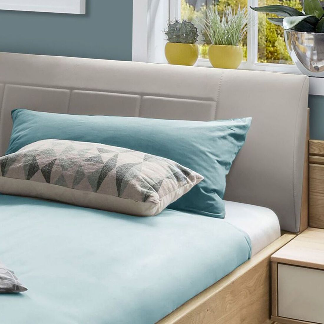Doppelbett Ayla Komfort Eiche Dekor