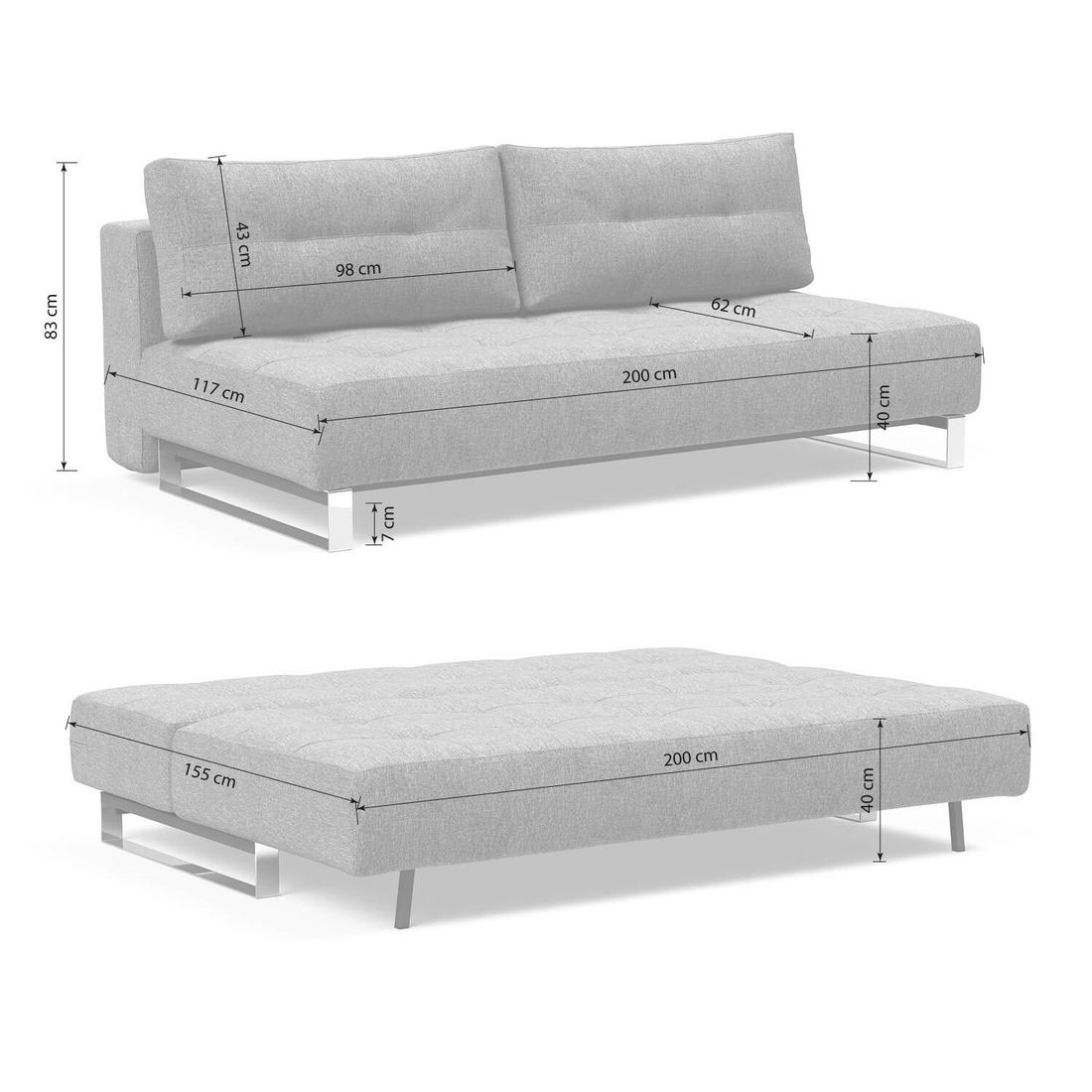Schlafsofa Isolde Webstoff