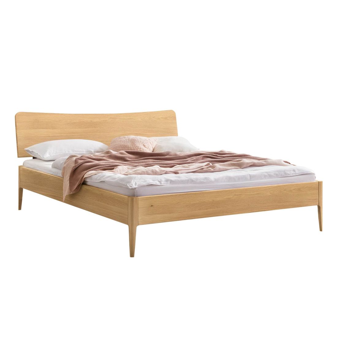Bett Wavelo Eiche Massivholz