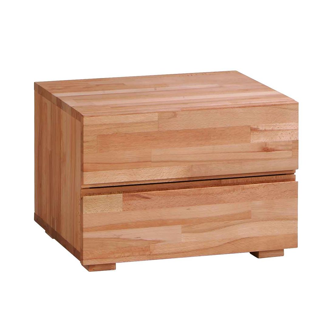 Nachttisch Pava Buche/Eiche Massivholz H 35 cm