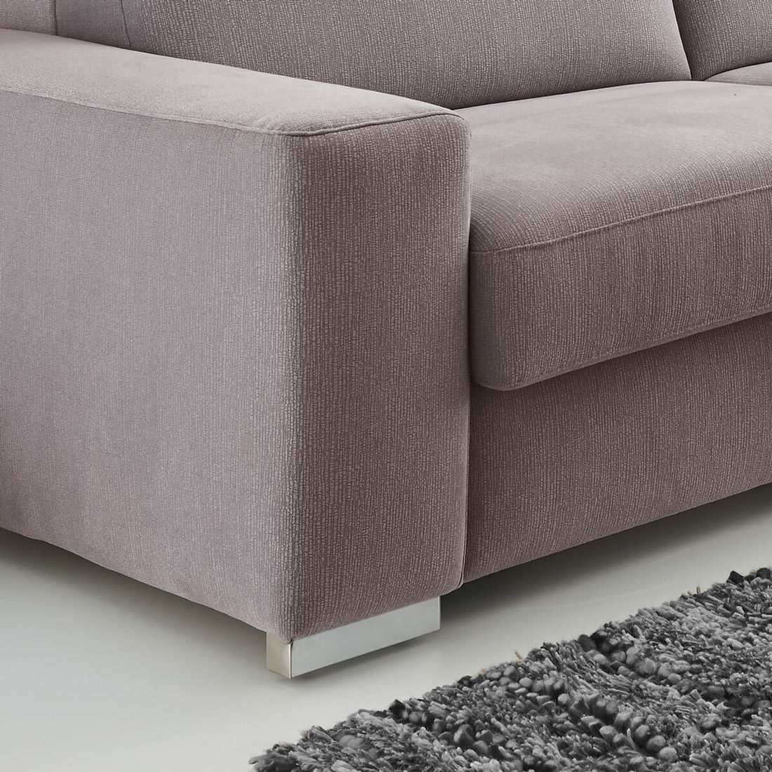 Schlafsofa Telmo Velours mit Lattenrost