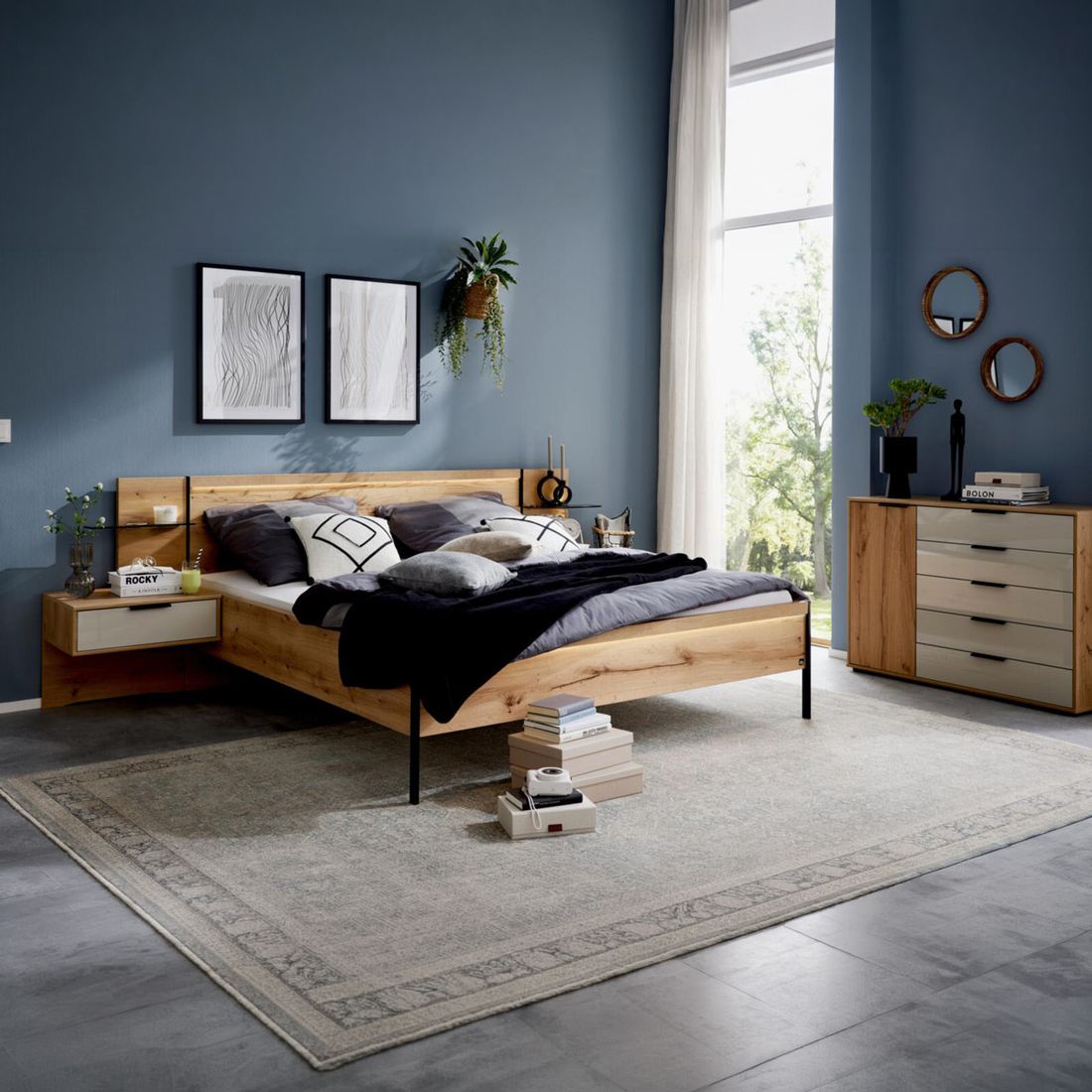 Interliving Schwebenachttisch 1034 Eiche Dekor