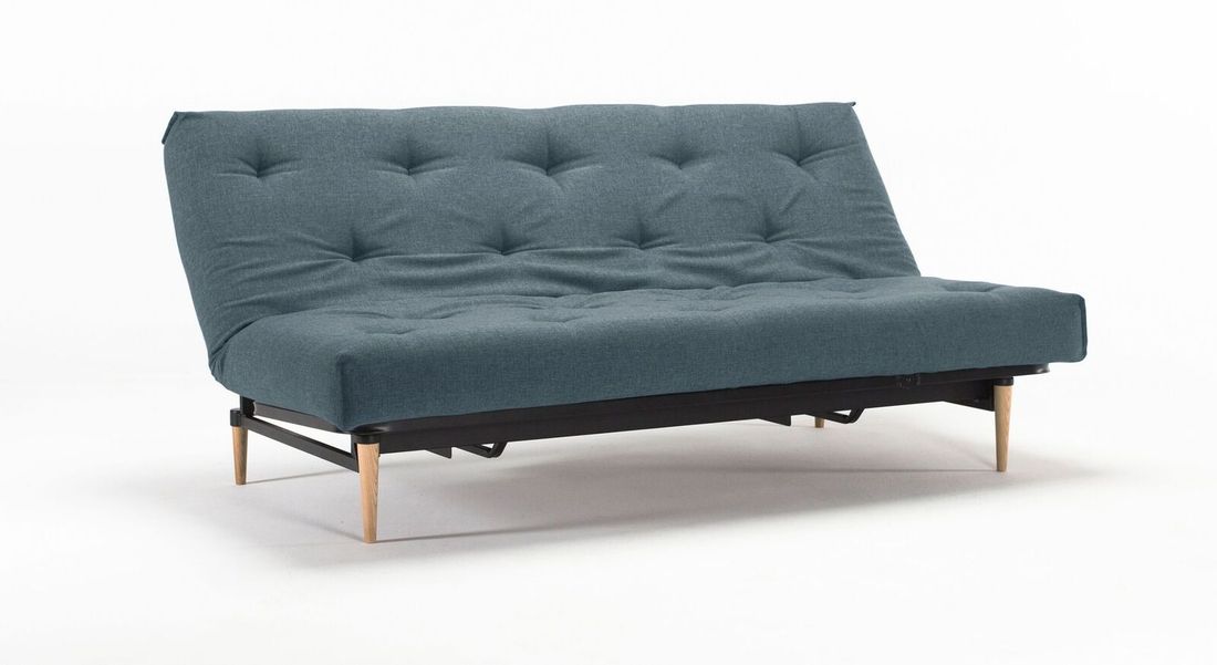 Schlafsofa Shapiro Webstoff/Cord mit Lattenrost und Stauraum