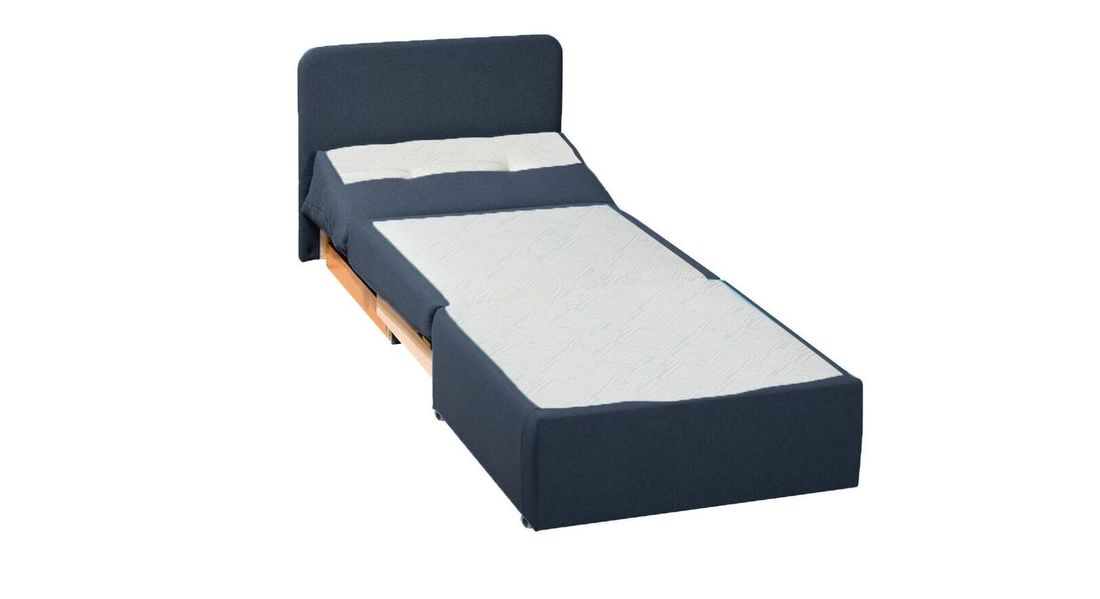 Schlafsessel Retford Webstoff/Velours mit Bettkasten