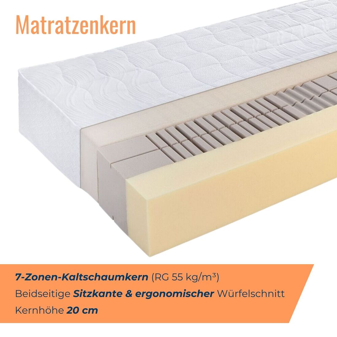Kaltschaum-Matratze orthowell senior