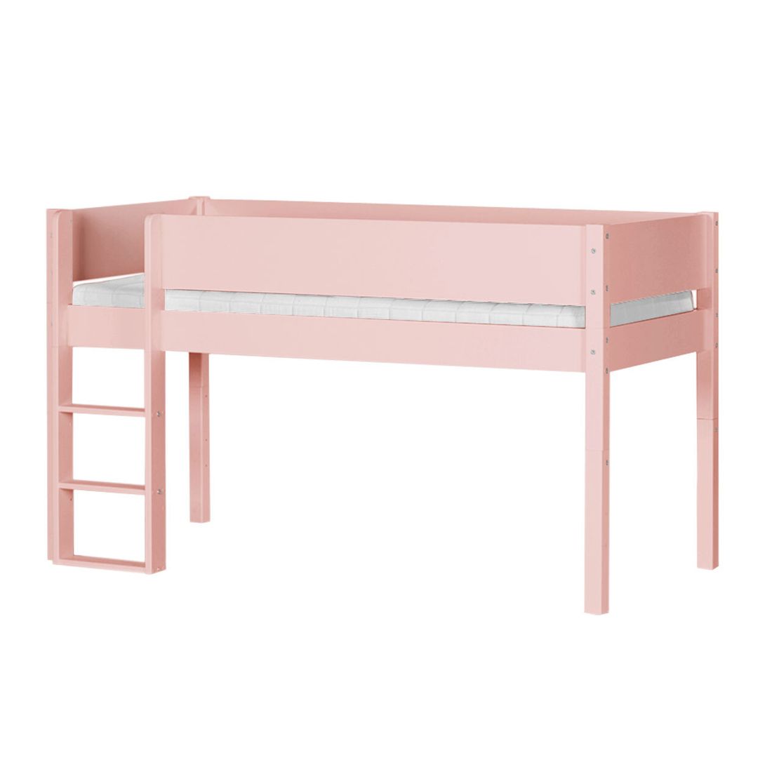 Mini-Hochbett Kids Town Color Buche teilmassiv mit Lattenrost