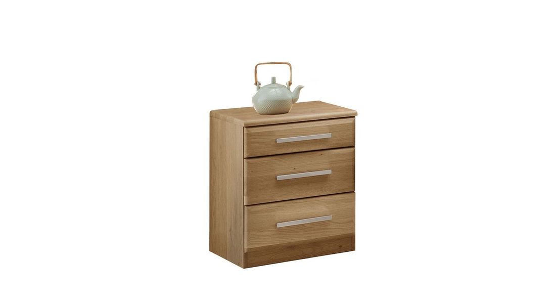 Nachttisch Hazleton Eiche teilmassiv H 50cm