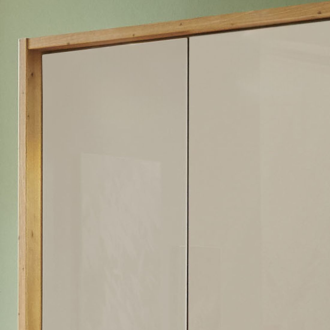 Drehtüren-Kleiderschrank Nerja Eiche teilmassiv