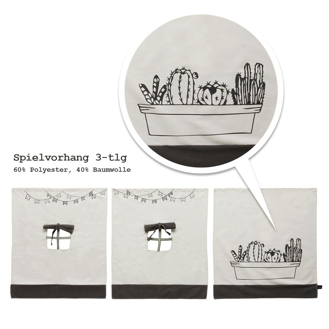 LIFETIME Midi-Hochbett Cactus Kiefer Massivholz mit Lattenrost
