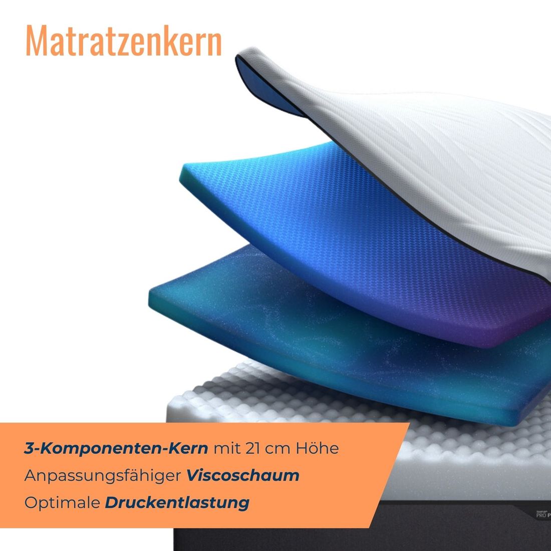 TEMPUR Pro CoolQuilt Matratze Firm