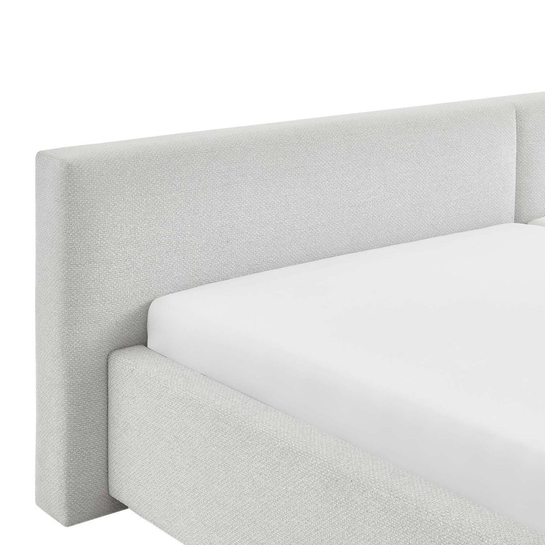HOMELIV. Familienbett Dorisa Webstoff mit Bettkasten und Lattenrost 240x200cm