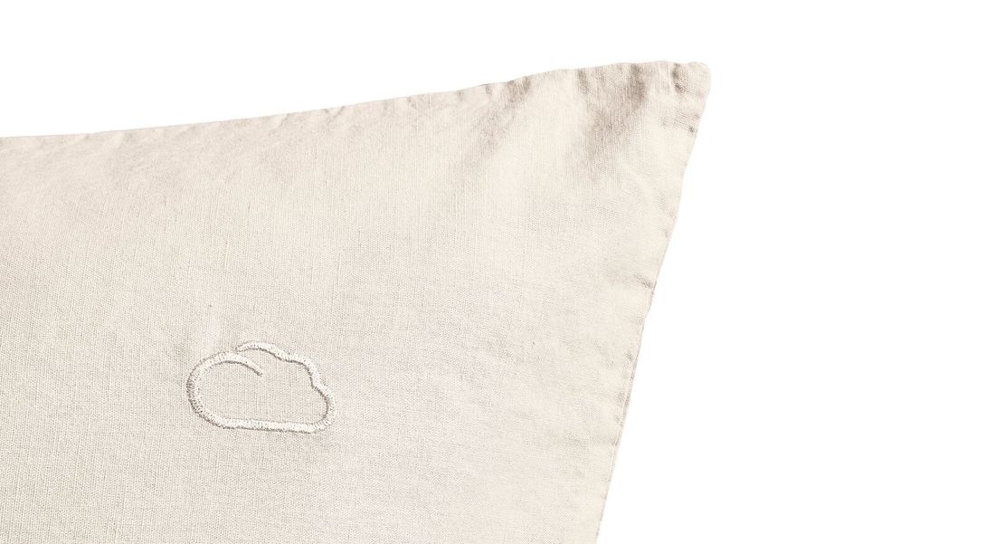 Kleine Wolke Halbleinen-Bettwäsche Leinna
