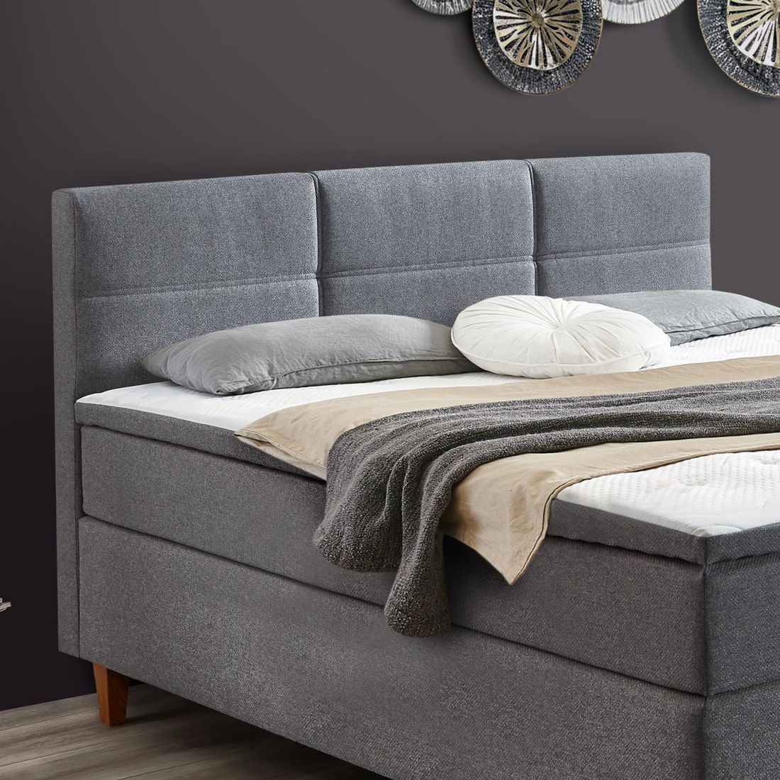 Boxspringbett Marek Webstoff