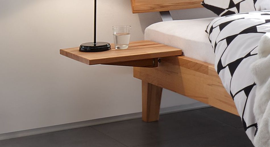 Schwebenachttisch Pamplona Buche Massivholz