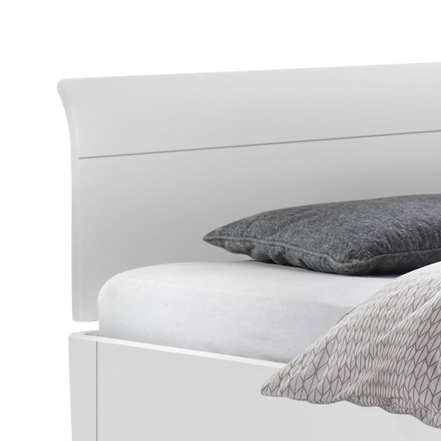 Doppelbett Alfeo Komfort Buche Massivholz mit Schubkasten