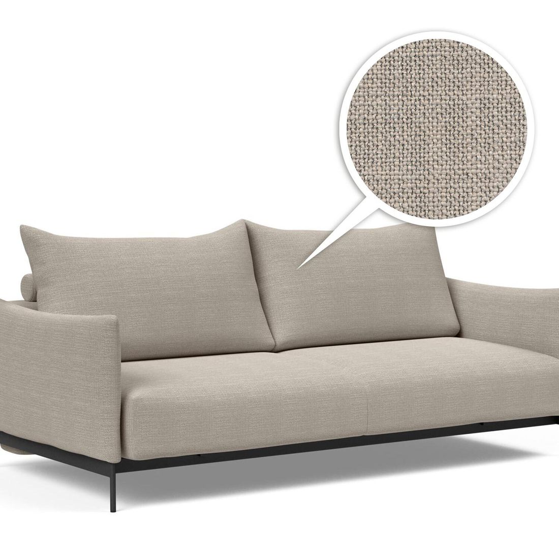 Schlafsofa Mulan Webstoff 225x110x94 cm