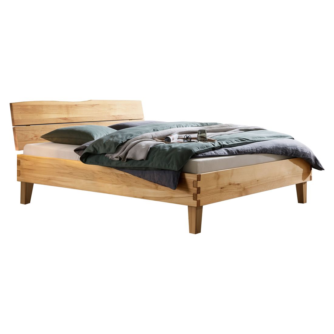 Bett Maseru Komfort Wildbuche Massivholz