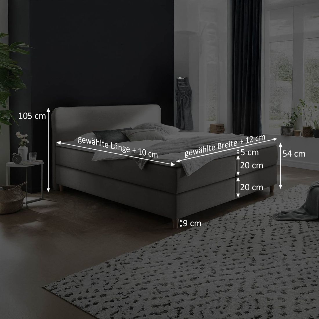 Boxspringbett Kannur