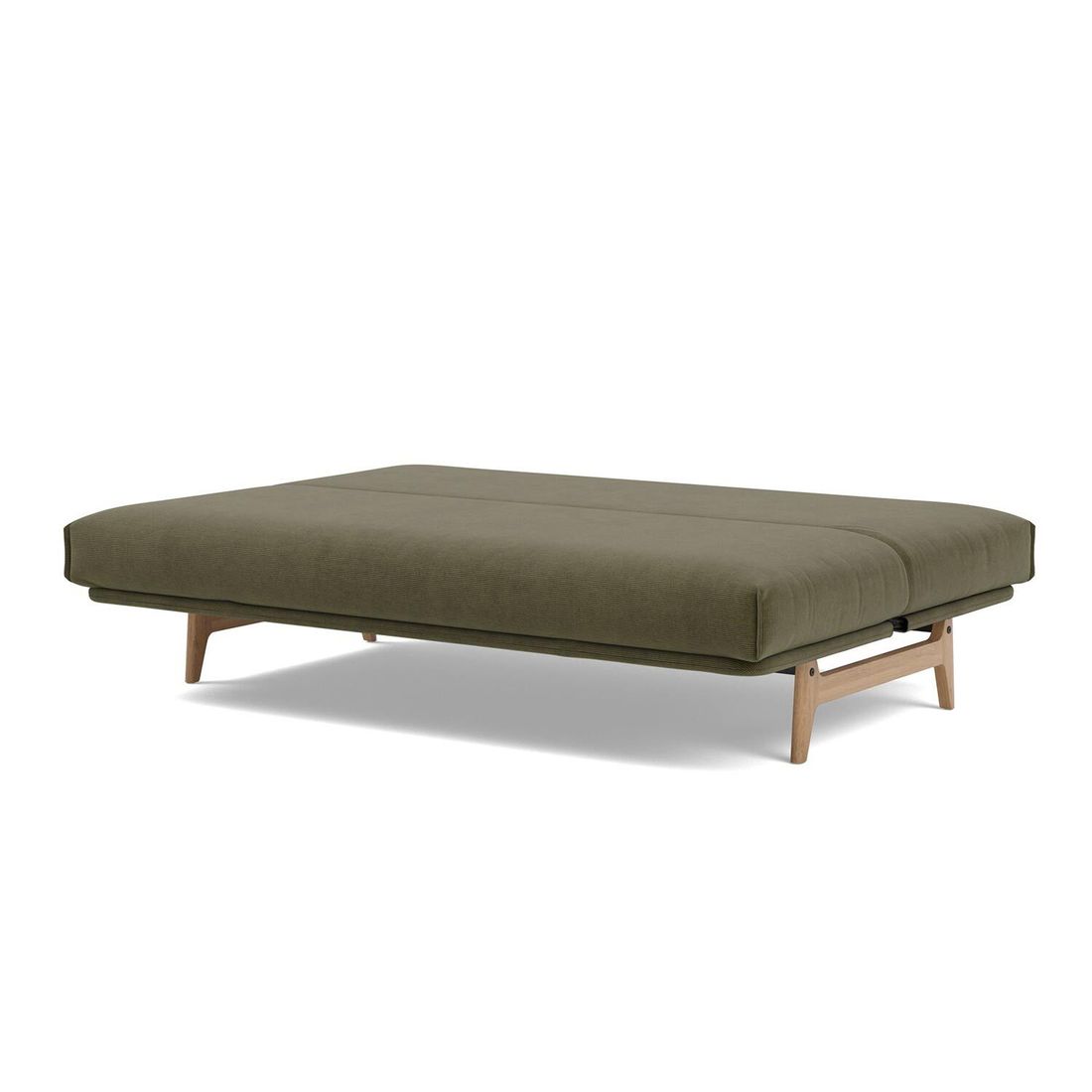 Schlafsofa Atessa Cord mit Lattenrost und Aufbewahrungstuch