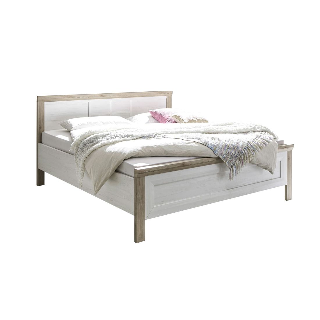Bett Diaro Komfort Eiche Dekor mit Nachttischen 180x200cm