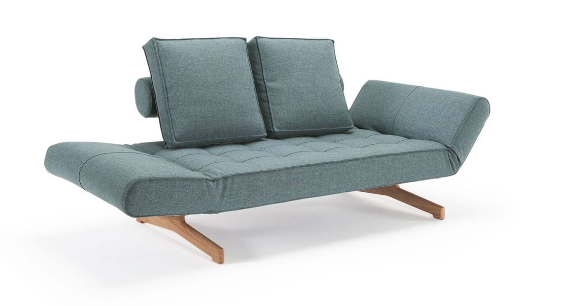 Schlafsofa Nunki Webstoff/Kunstleder/Cord