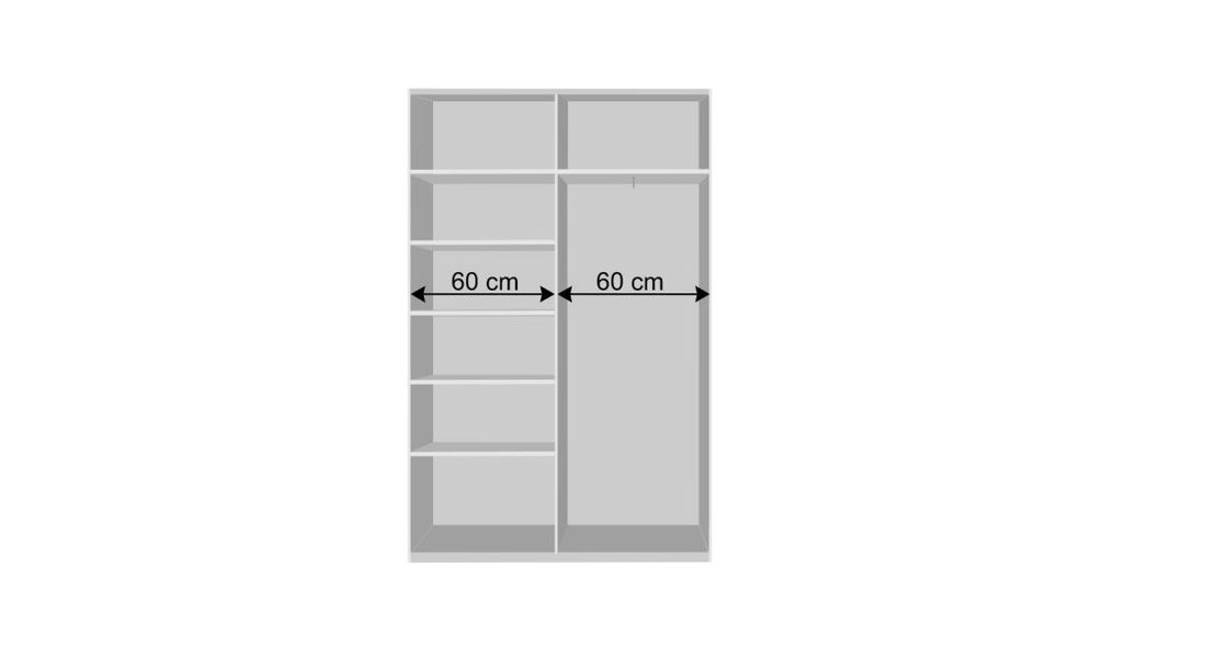 Schwebetüren-Kleiderschrank Nocera