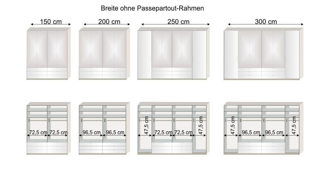Spiegel-Kleiderschrank Elmira