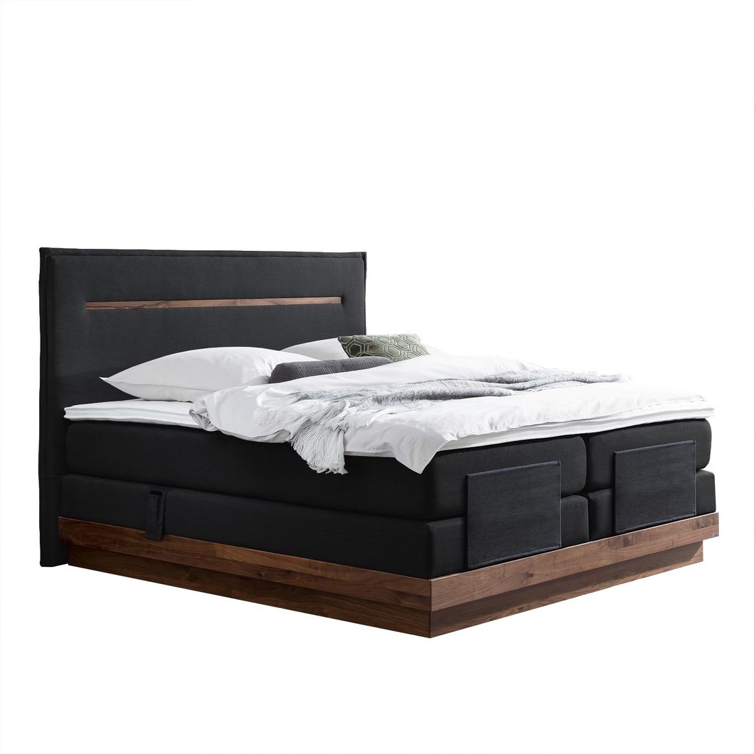 Hasena Elektro-Boxspringbett Elegant mit Kopfteil Zoe