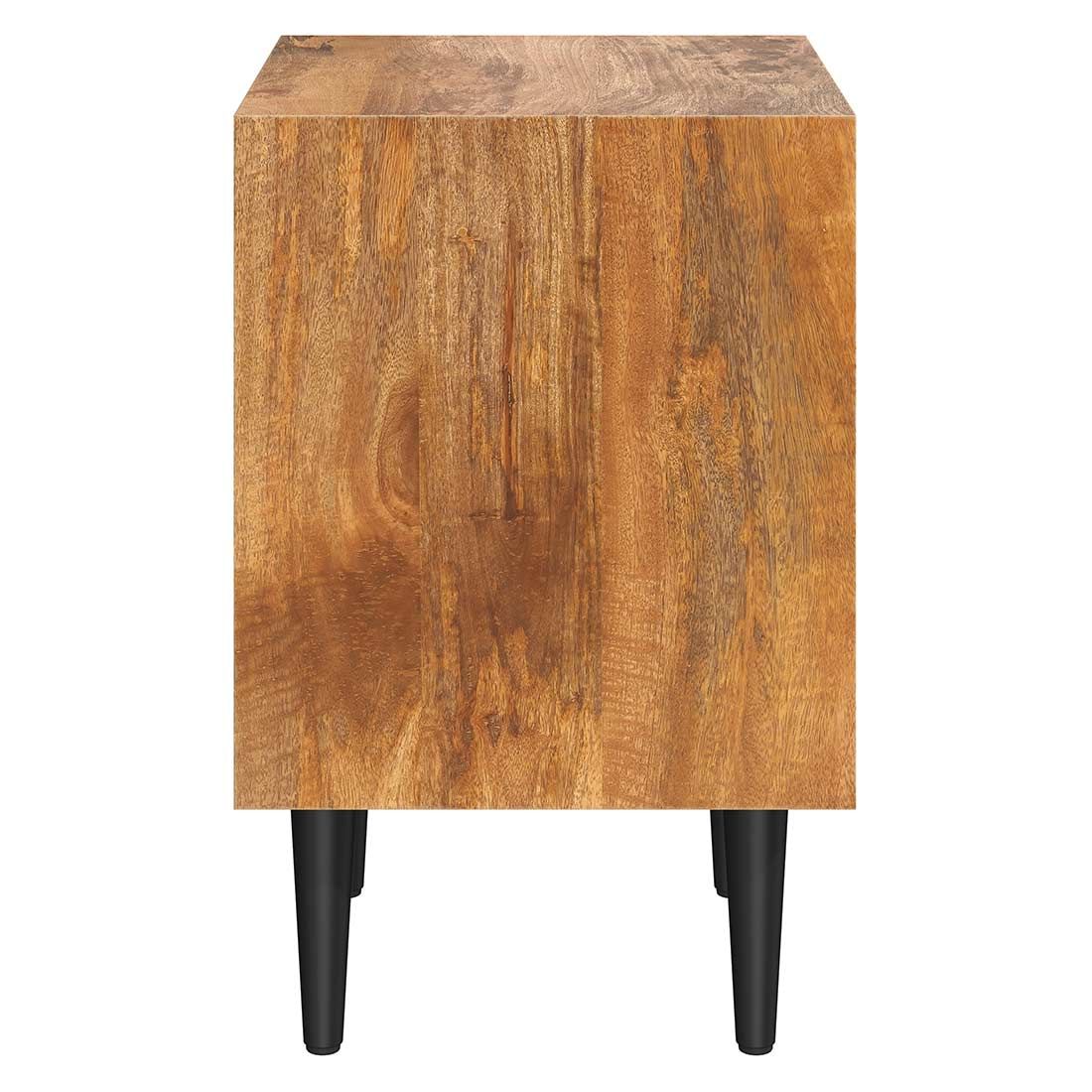 HOMELIV. Nachttisch Asmara Mango Massivholz H 55cm