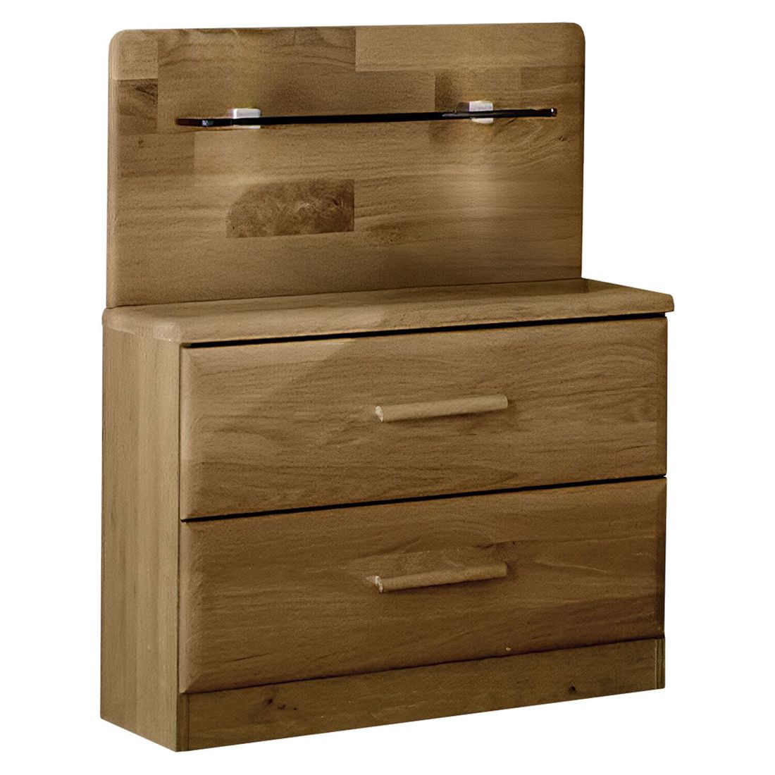 Nachttisch Taras Eiche teilmassiv H 40cm