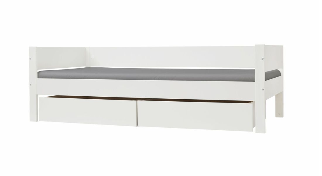 Bett Tacora Buche teilmassiv mit Lattenrost und Schubkasten