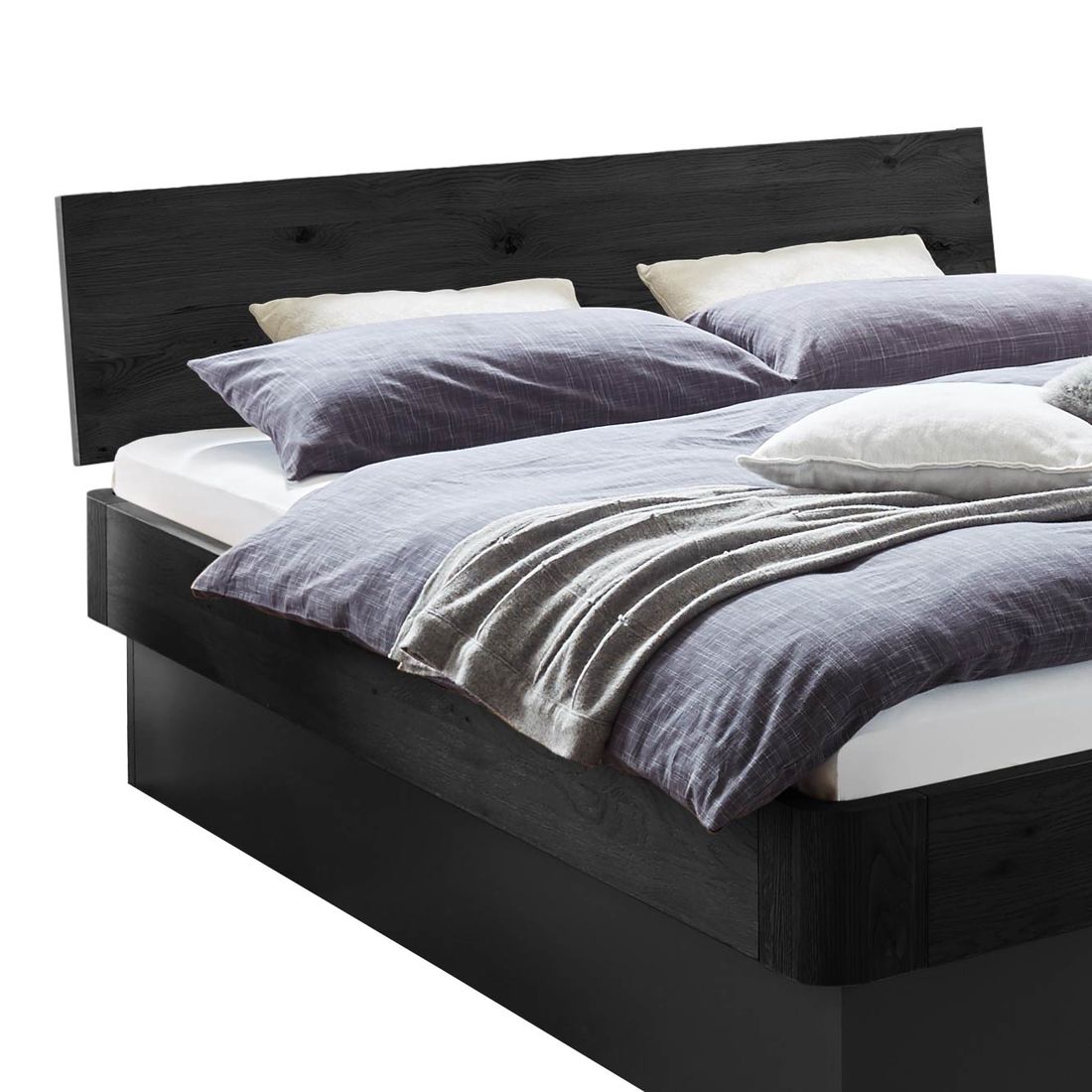 Bett Otavalo Komfort Eiche Massivholz mit Bettkasten