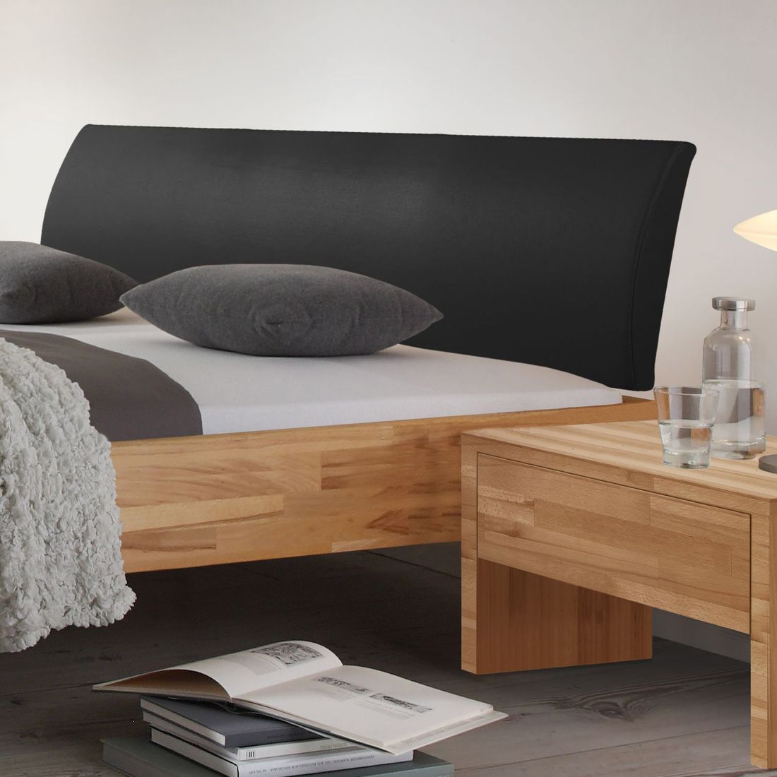 Bett Treyve Kernbuche Massivholz