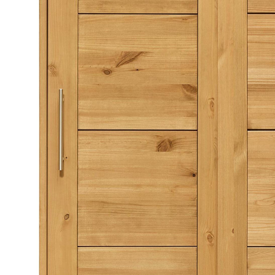 Schiebetüren-Kleiderschrank Kids Paradise Kiefer Massivholz mit Innenausstattung H 200cm
