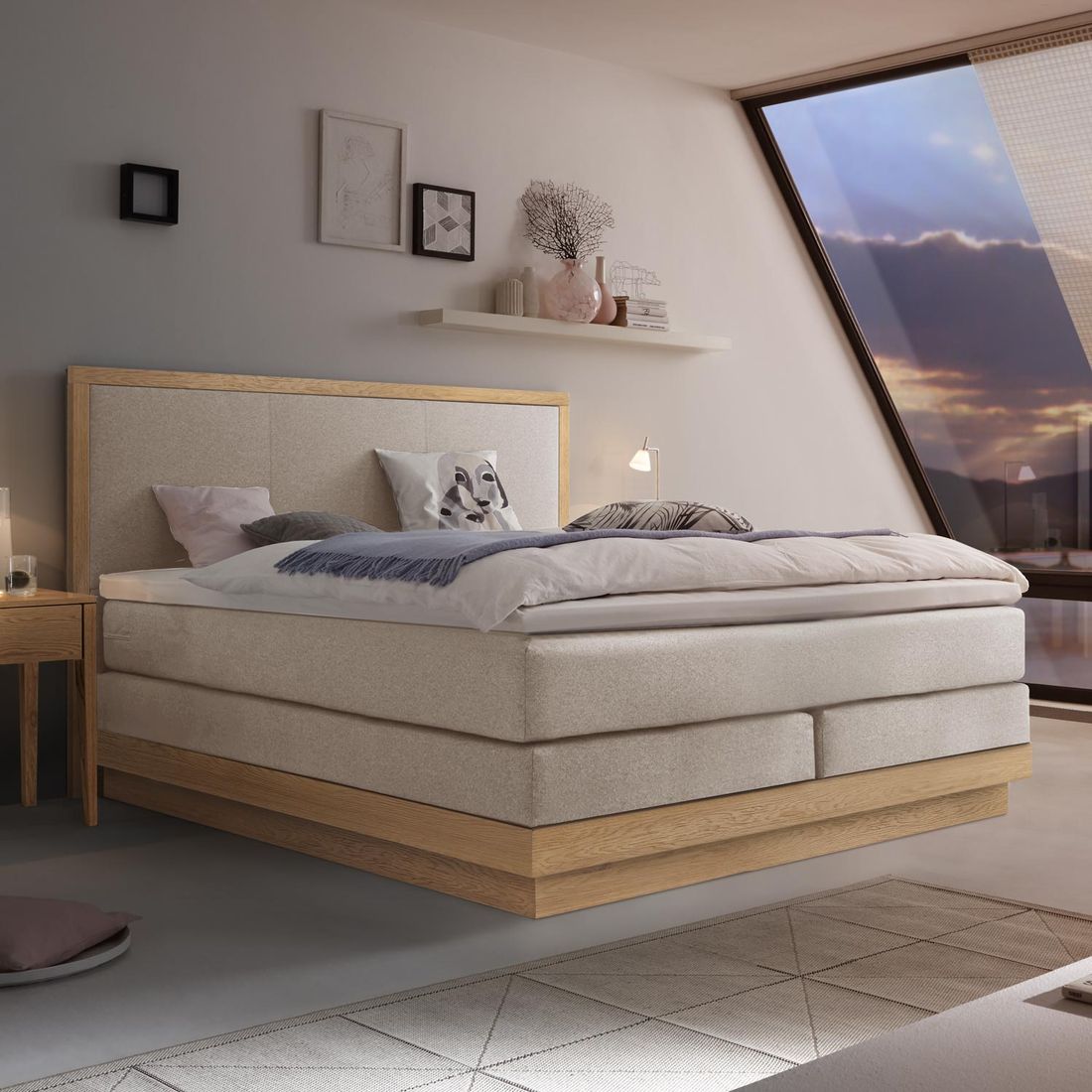 Hasena Boxspringbett Elegant mit Kopfteil San Pietro