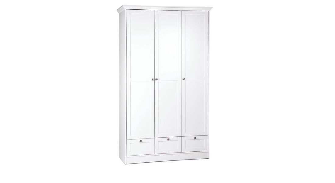 Drehtüren-Kleiderschrank Holmar 3-türig