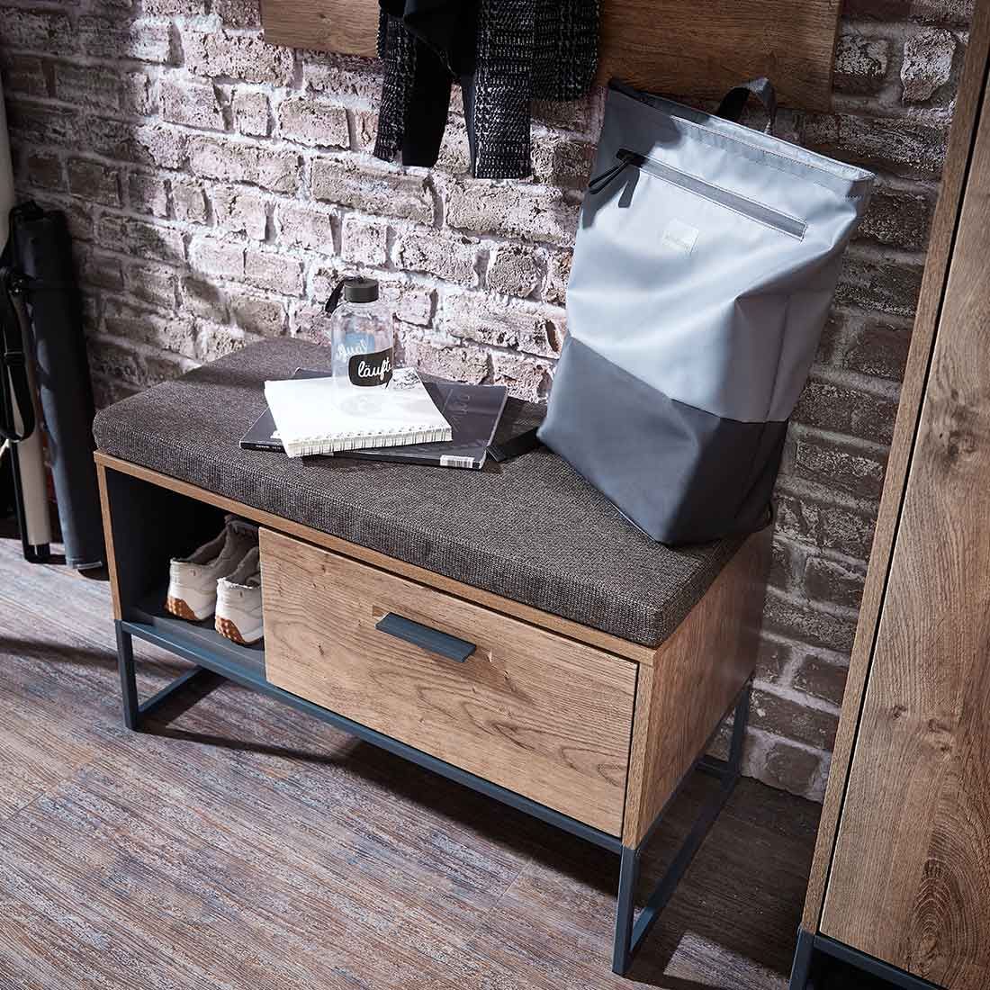 Wohnconcept Manhattan Garderobenbank 79x38x50cm