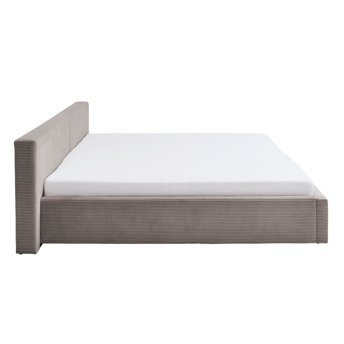 HOMELIV. Familienbett Dorisa Cord mit Bettkasten und Lattenrost 240x200cm