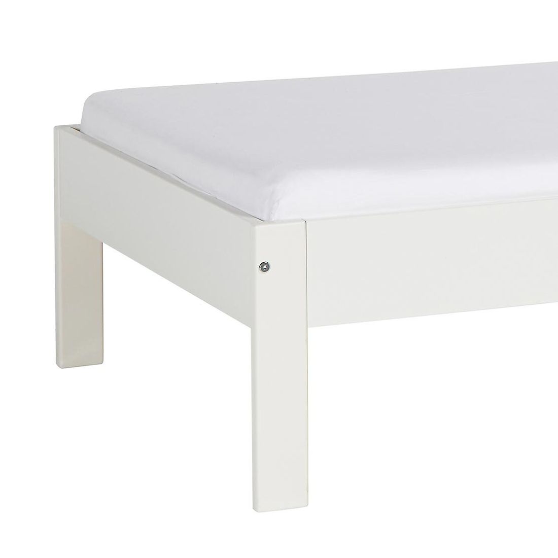 Bett Tacora Buche teilmassiv ohne Kopfteil mit Lattenrost 90x200cm