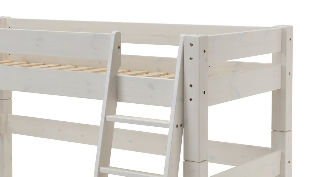 Midi-Hochbett Kids Dreams Kiefer Massivholz mit Lattenrost