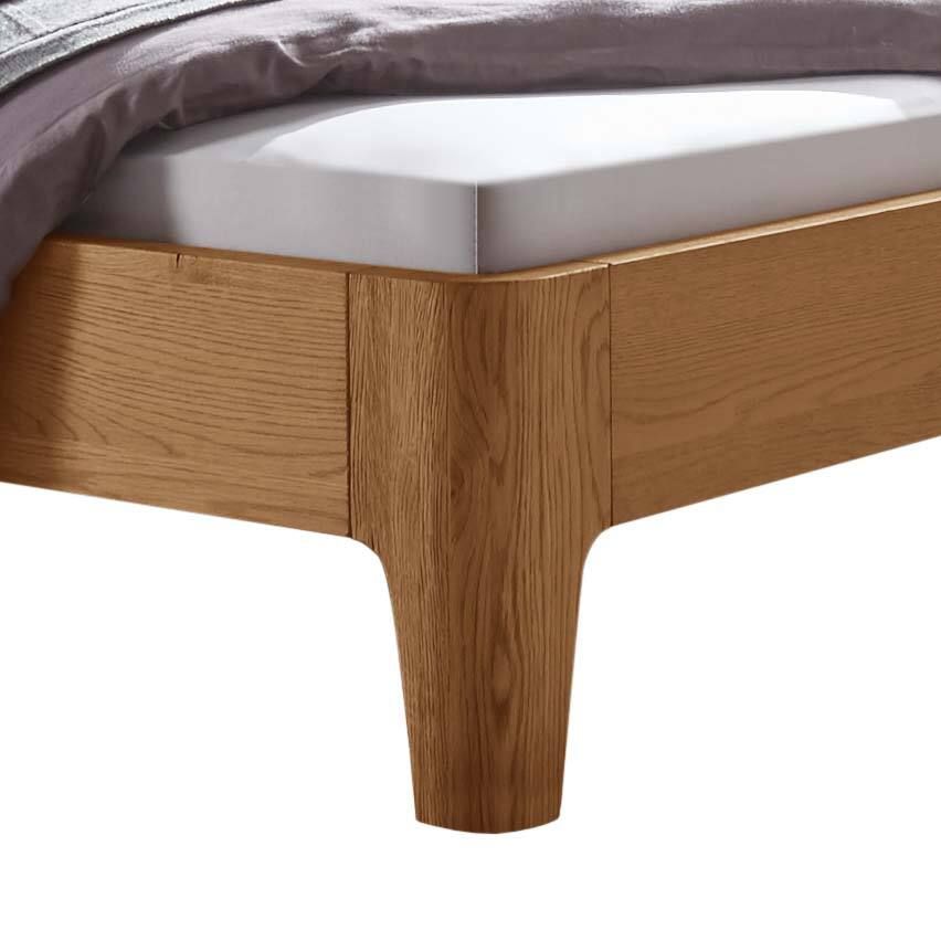 Bett Lugo Komfort Eiche Massivholz