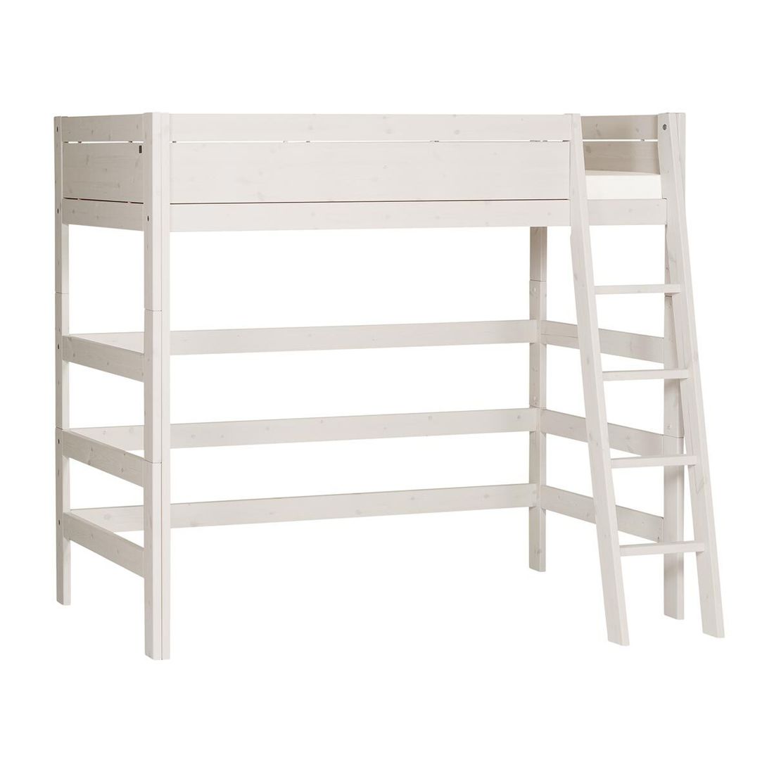 LIFETIME Hochbett Original Kiefer Massivholz mit Lattenrost