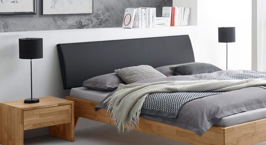 Bett Kantil Kernbuche Massivholz