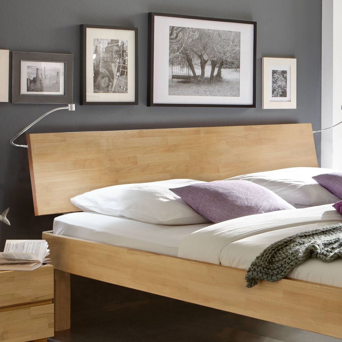 Bett Riga Buche Massivholz