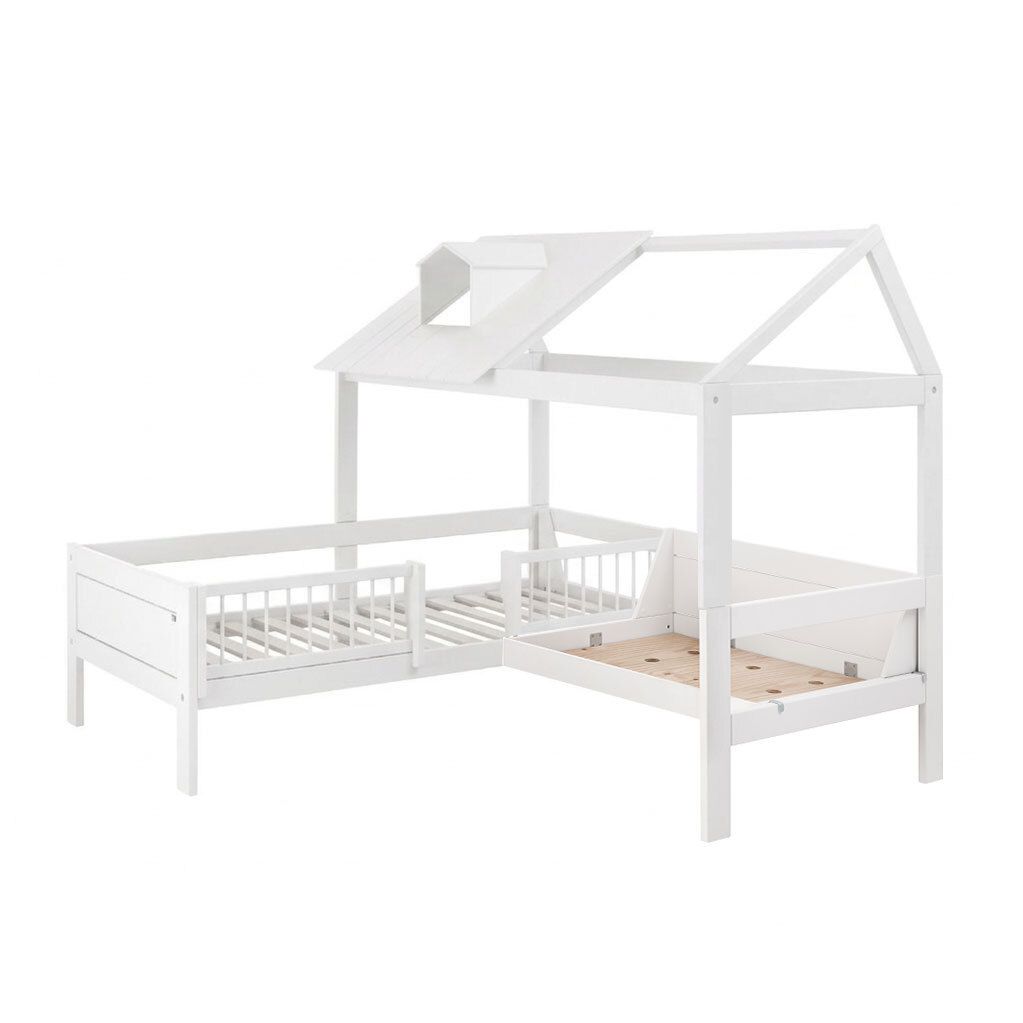 LIFETIME Hausbett und Sofa Ferienhaus Kiefer Massivholz mit Lattenrost