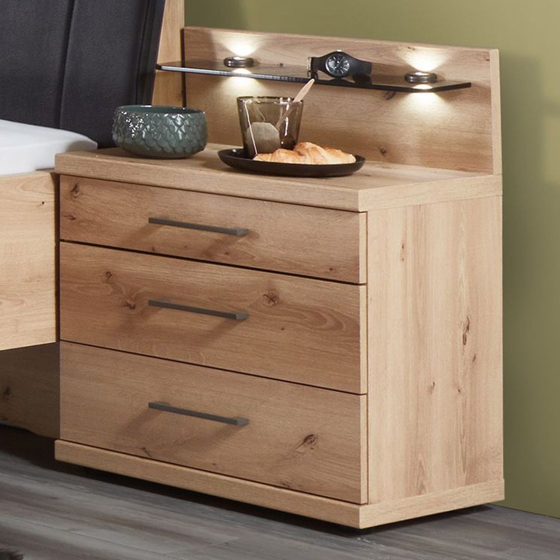 Nachttisch Lothas Eiche Dekor H 52cm