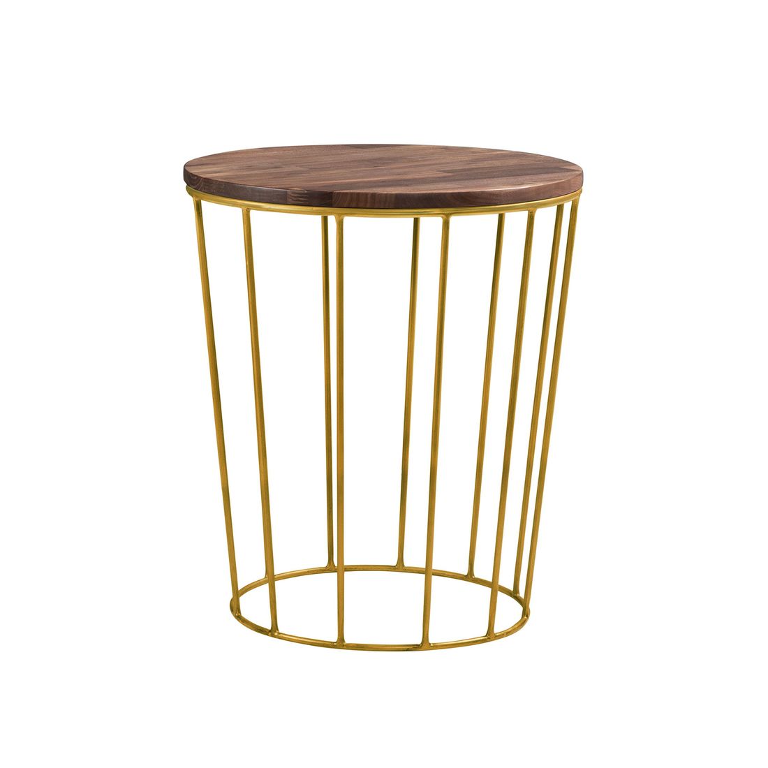 Bett-Beistelltisch Celica Nussbaum Massivholz H 52cm