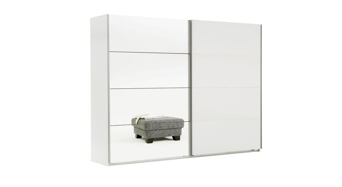 Schwebetüren-Kleiderschrank Arba mit Spiegel